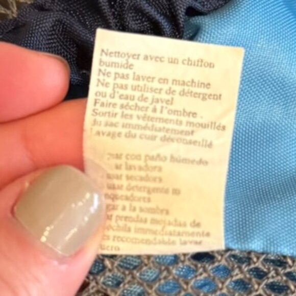 Vintage Early 2000s Jansport Mesh/Nylon Carrier in Blue and Grey - Picture 4 of 4